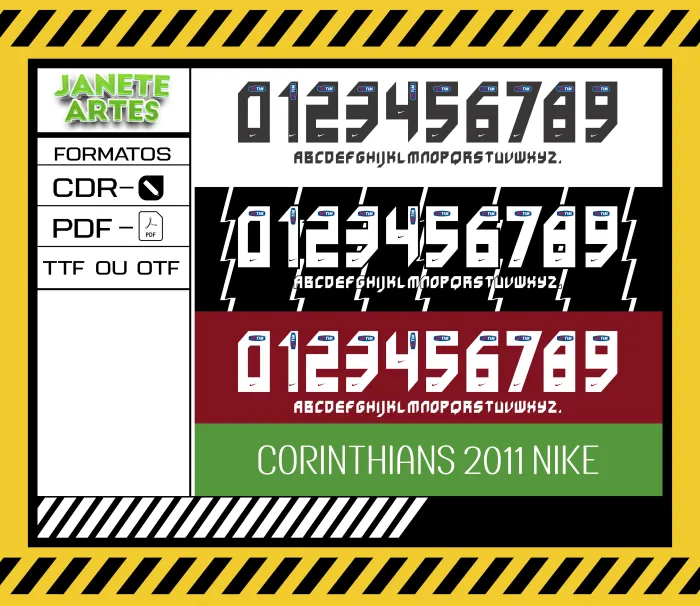 Fonte de Time Tipografia Corinthians 2011