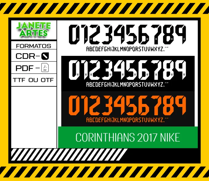 Fonte de Time Tipografia Corinthians 2017