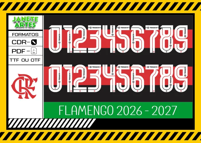 Fonte Flamengo 2026 - 2027 TTF - CDR - PDF