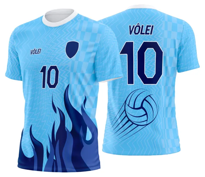 Arte Uniforme de Vôlei Personalizado Profissional
