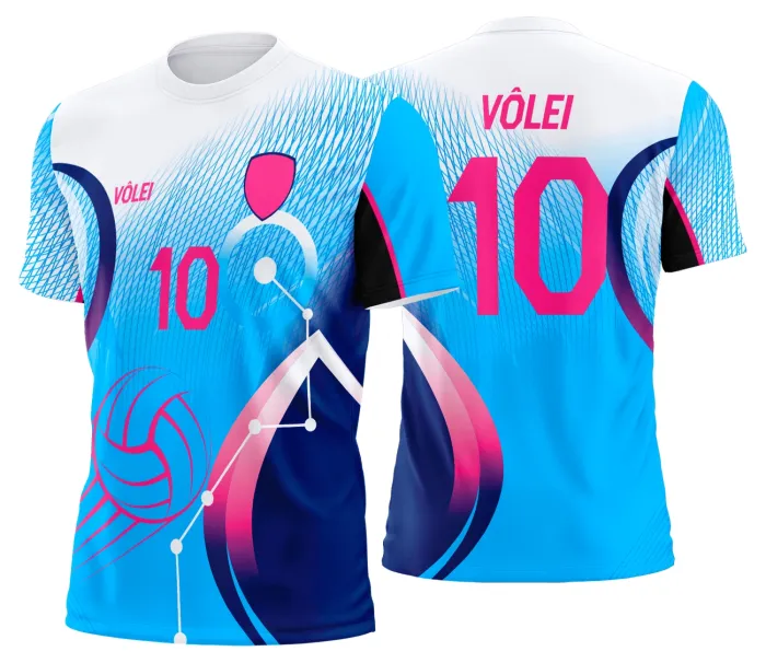 Arte Uniforme de Vôlei Personalizado Profissional