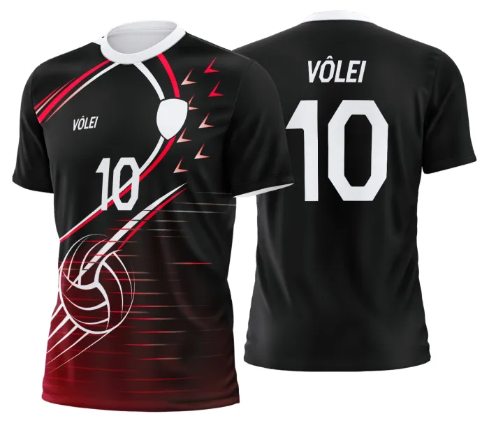 Arte Uniforme de Vôlei Personalizado Profissional