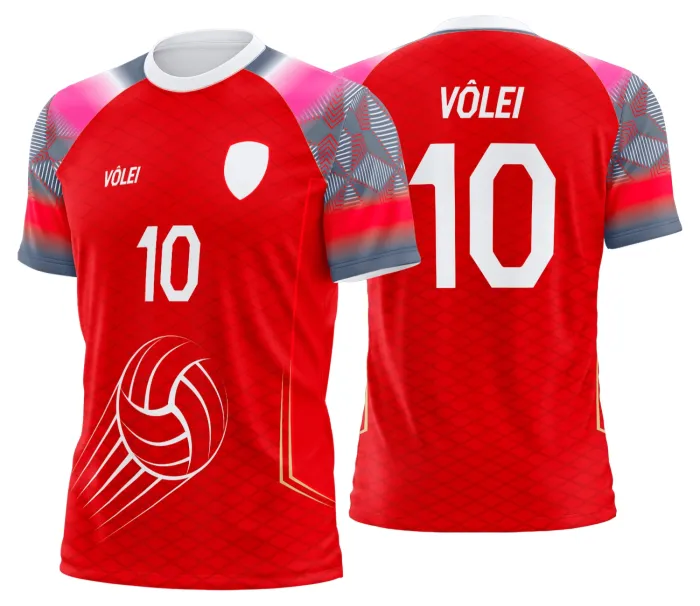 Arte Uniforme de Vôlei Personalizado Profissional
