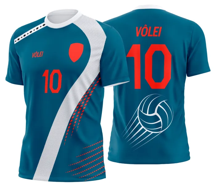 Arte Uniforme de Vôlei Personalizado Profissional