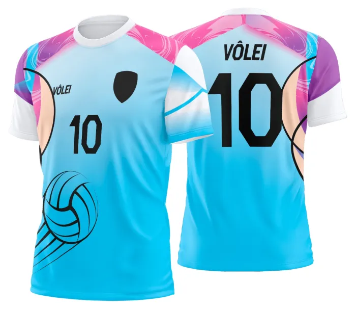 Arte Uniforme de Vôlei Personalizado Profissional