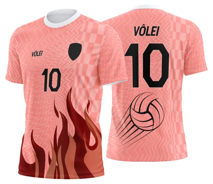 Arte Uniforme de Vôlei Personalizado Profissional