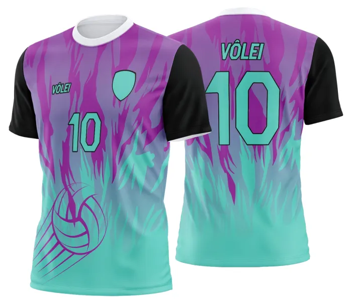 Arte Uniforme de Vôlei Personalizado Profissional