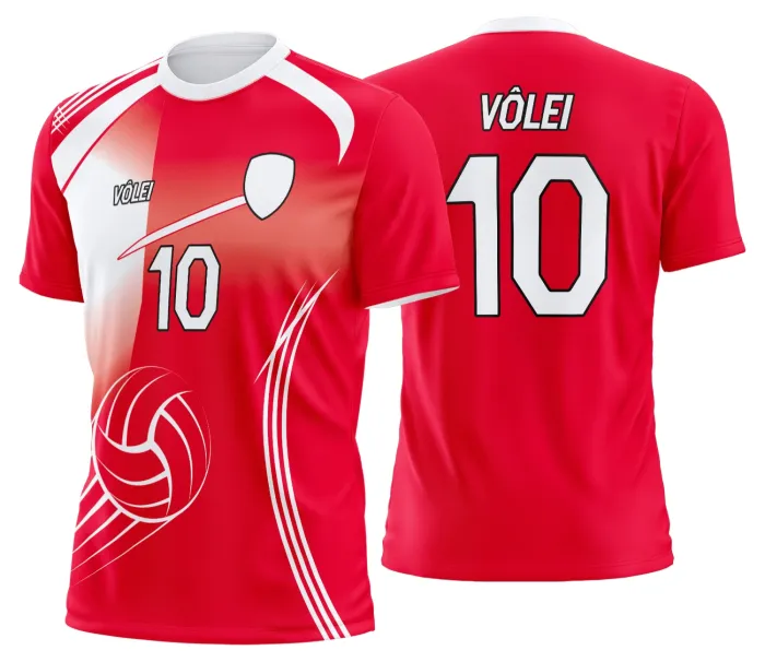 Arte Uniforme de Vôlei Personalizado Profissional