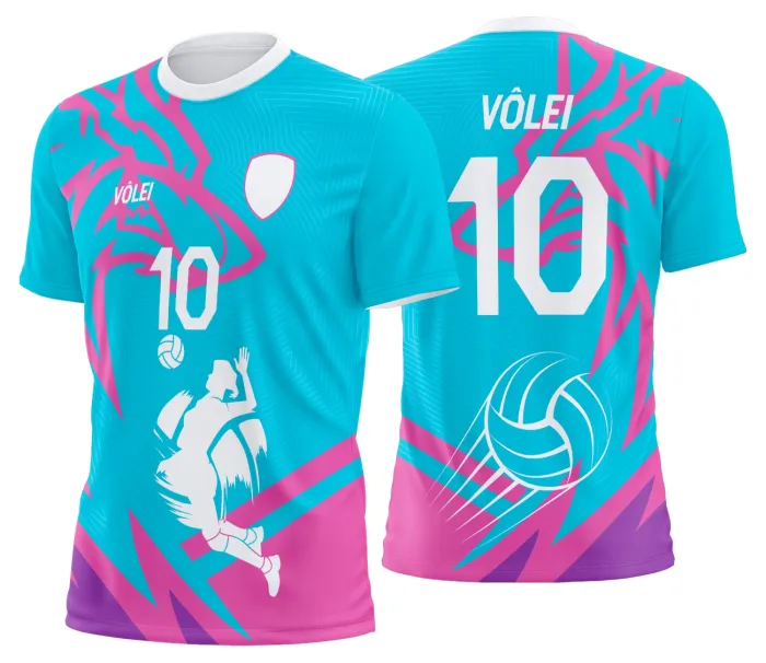 Arte Uniforme de Vôlei Personalizado Profissional