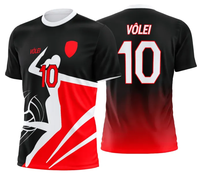 Arte Uniforme de Vôlei Personalizado Profissional