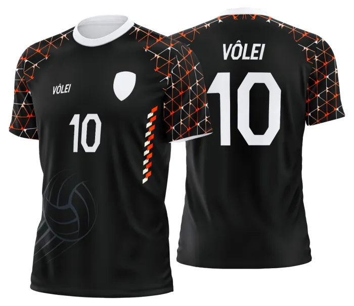 Arte Uniforme de Vôlei Personalizado Profissional